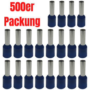 Aderendhülsen - 2,50mm² - Blau (500er Pack)